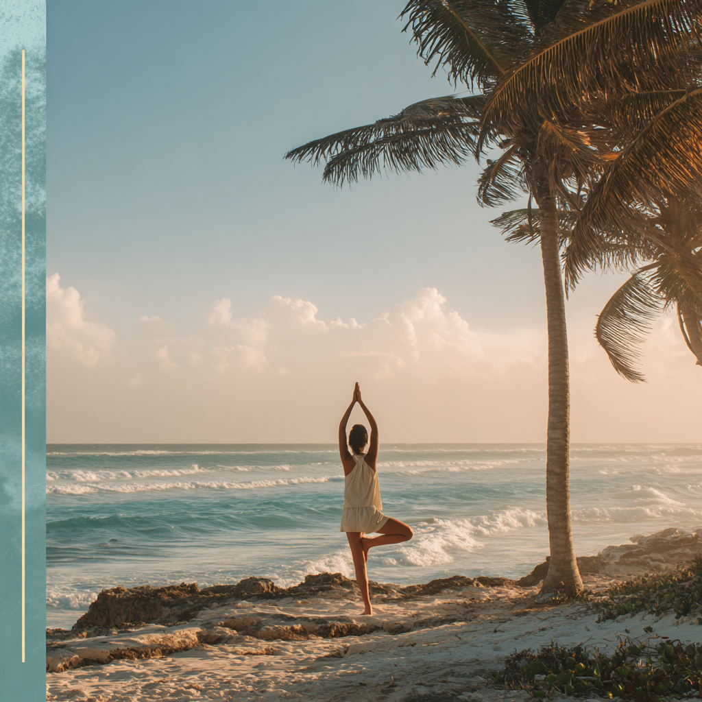 Grupo de personas en clase de yoga con instructor